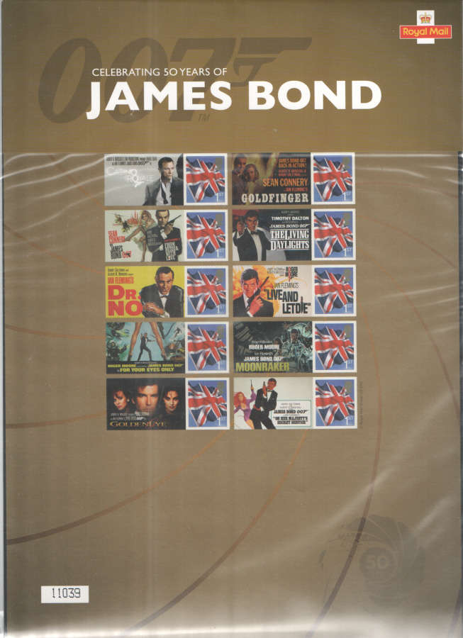 (image for) CS17 Celebrating 50 Years of James Bond Commemorative Sheet - Click Image to Close